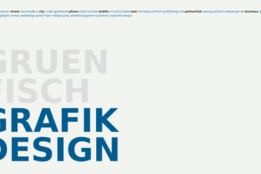 gruenfisch-grafikdesign.de - Grafikdesigner Greifswald