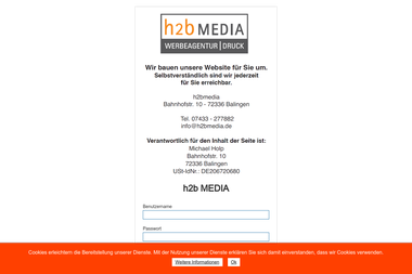 h2bmedia.de - Werbeagentur Balingen