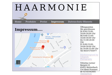 haarmonie.info/impressum.html - Barbier Kelsterbach