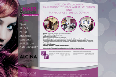 hairlounge-stehbeck.de - Friseur Dorfen