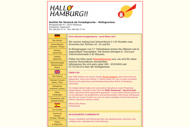 hallo-hamburg.com - Deutschlehrer Hamburg