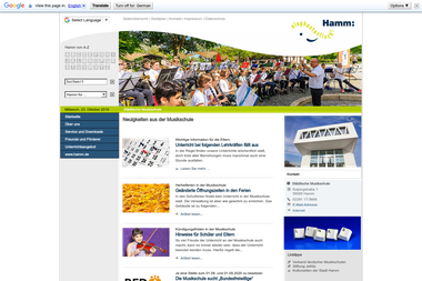 hamm.de/musikschule - Musikschule Hamm