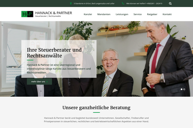 hannack-partner.de - Steuerberater Erfurt