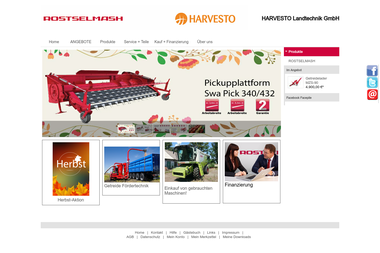 harvesto.de - Landmaschinen Berlin