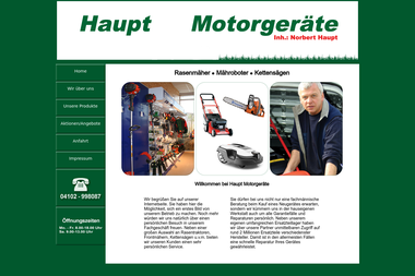 haupt-motorgeraete.de - Landmaschinen Ahrensburg