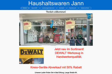 haushaltswaren-jann.de - Handwerker Bad Driburg