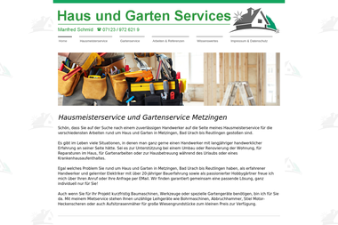 hausundgarten.services - Handwerker Metzingen