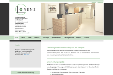 hautaerzte-lorenz.de - Dermatologie Kaiserslautern