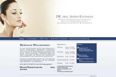 hautarzt-kaufhold.de - Dermatologie Offenbach Am Main