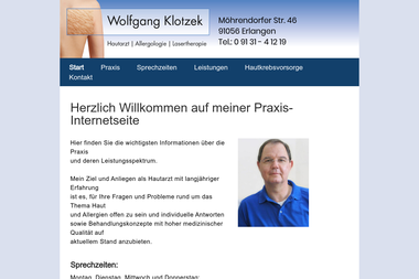 hautarzt-klotzek-erlangen.de - Dermatologie Erlangen