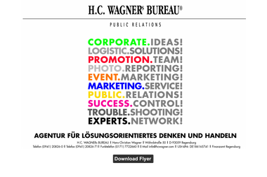 hcwagner.com - PR Agentur Regensburg