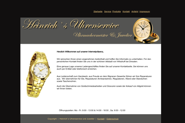 heinrichs-uhrenservice.de - Juwelier Wilsdruff