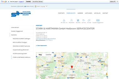 heizungs-schmidt.de/de/firmengruppe/standorte/stark-hartmann-heilbronn/kontakt - Wasserinstallateur Heilbronn
