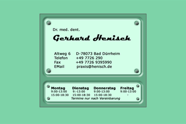 henisch.de - Web Designer Bad Dürrheim