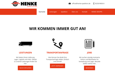 henke-spedition.de - Umzugsunternehmen Delbrück