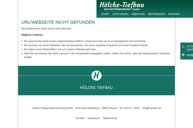 hoelcke.de/impressum.htm - Straßenbauunternehmen Hemer