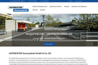 hofmeister-asphalt.de - Straßenbauunternehmen Herford