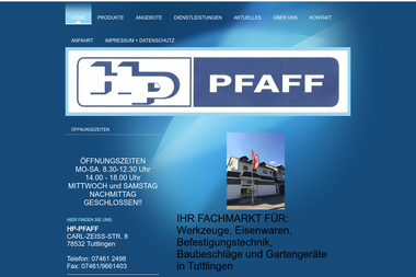 hp-pfaff-tut.de - Baustoffe Tuttlingen