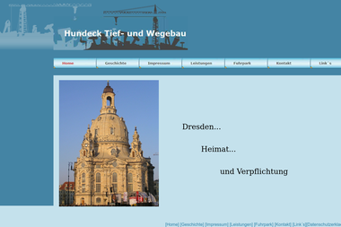 hundeck-tief-und-wegebau.de - Tiefbauunternehmen Dresden