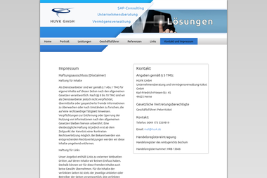 huvk.de/kontakt_impressum.html - Finanzdienstleister Herne