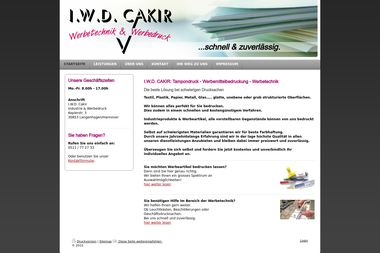 iwd-cakir.de - Druckerei Langenhagen