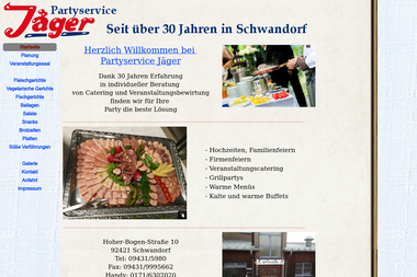 jaegers-partyservice.de - Catering Services Schwandorf