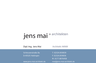 jens-mai-architekt.de - Architektur Hattingen