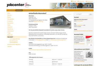 jobcenter-warendorf.de/anlaufstellen/warendorf - Berufsberater Warendorf