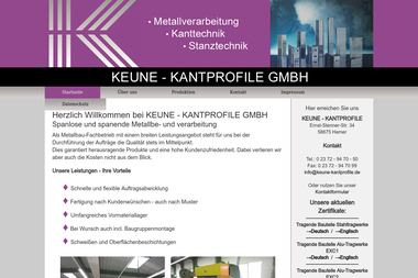 keune-kantprofile.de - Schweißer Hemer