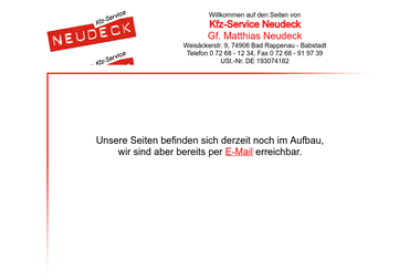 kfz-neudeck.de - Autowerkstatt Bad Rappenau