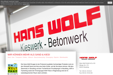 kies-wolf.de - Containerverleih Straubing