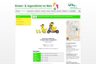 kinderaerzte-im-netz.de/aerzte/e-duck/startseite.html - Dermatologie Gotha