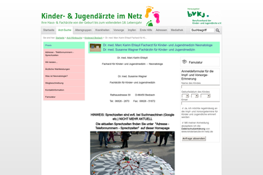 kinderaerzte-im-netz.de/aerzte/ehlayil/praxis.html - Dermatologie Bexbach