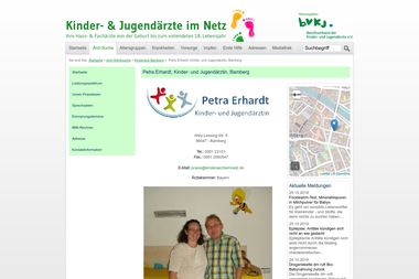 kinderaerzte-im-netz.de/aerzte/erhardt/startseite.html - Dermatologie Bamberg