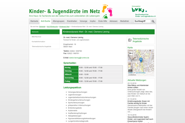 kinderaerzte-im-netz.de/aerzte/kinderarztpraxis-werl-dr-med-clemens-liening/startseite.html - Dermatologie Werl