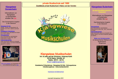 klangwiese.de - Musikschule Mainz