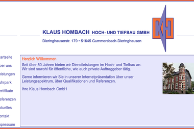 klaus-hombach.de - Straßenbauunternehmen Gummersbach