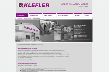 klefler.de - Förderbänder Hersteller Gera