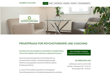 klemmer-und-kollegen.de - Psychotherapeut Hannover