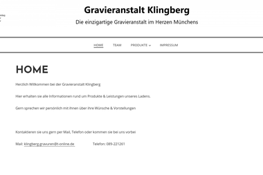 klingberg-gravuren.de - Graveur München