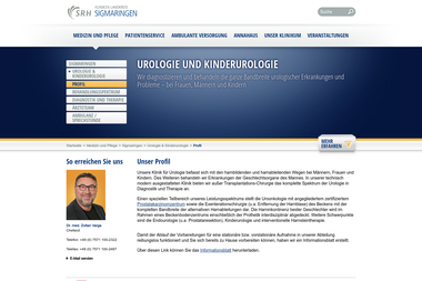 kliniken-sigmaringen.de/medizin-und-pflege/sigmaringen/urologie-kinderurologie/profil.html - Dermatologie Sigmaringen