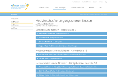 klinikum-doebeln.de/mvz-nossen.html - Dermatologie Meissen