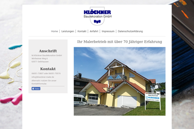 kloeckner-maler.de - Malerbetrieb Gelnhausen