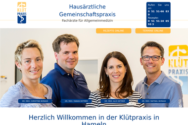 kluetpraxis.de - Dermatologie Hameln