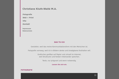kluth-walle.de - Web Designer Krefeld