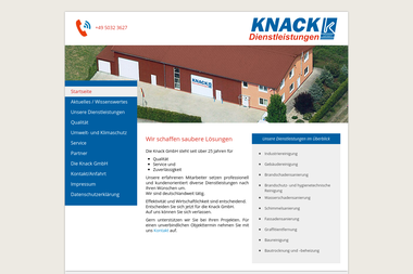 knack-dienstleistungen.de - Chemische Reinigung Neustadt Am Rübenberge