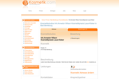 kosmetik.com/firmen/inh-annedor-wilson-kosmetikpraxis-laue-kisker-62073 - Kosmetikerin Bad Berleburg