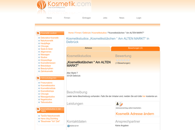 kosmetik.com/firmen/kosmetikstuebchen-am-alten-markt-67673 - Kosmetikerin Delbrück