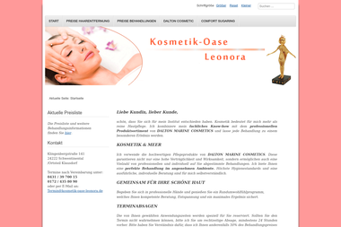 kosmetik-oase-leonora.de - Kosmetikerin Schwentinental