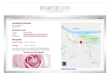 kosmetikstudio-eschenwecker.de/Files/Kontakt.html - Kosmetikerin Riesa